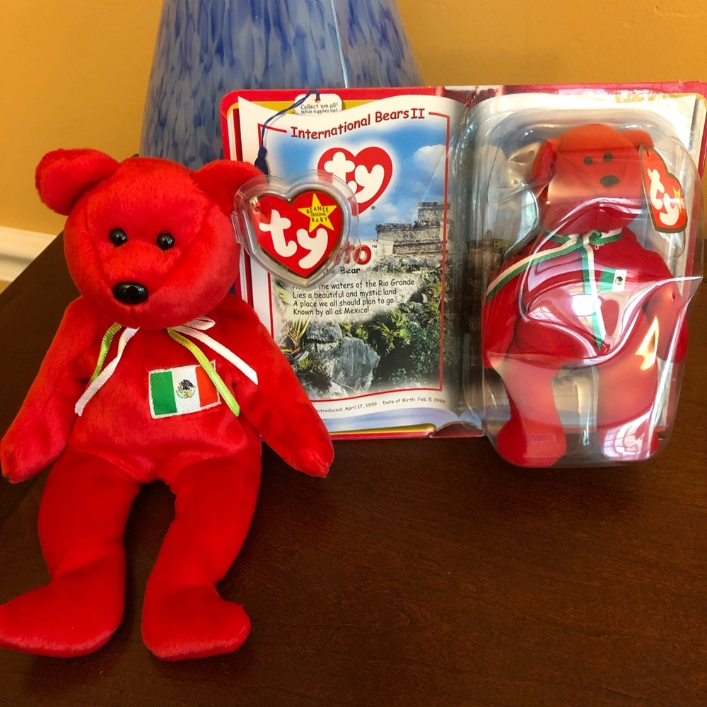 Beanie Baby Osito Bear & McDonald's Teanie Beanie